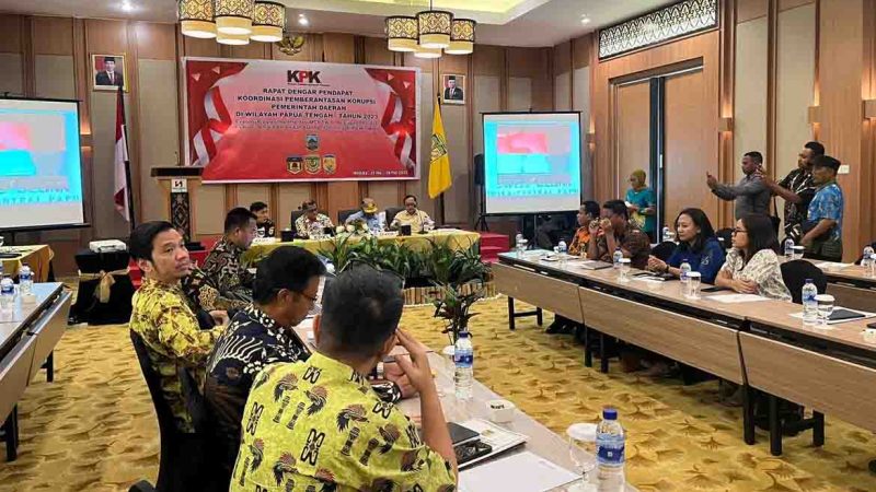 KPK RI Gelar RDP di Wilayah Provinsi Papua Tengah