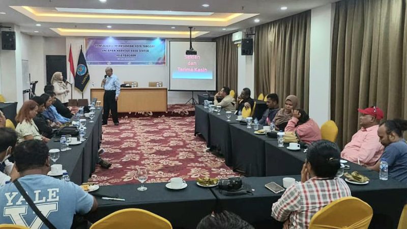 Dorong Terciptanya Kota Tanggap Ancaman Narkoba, BNNK Mimika Konsolidasi Bersama Insan Pers