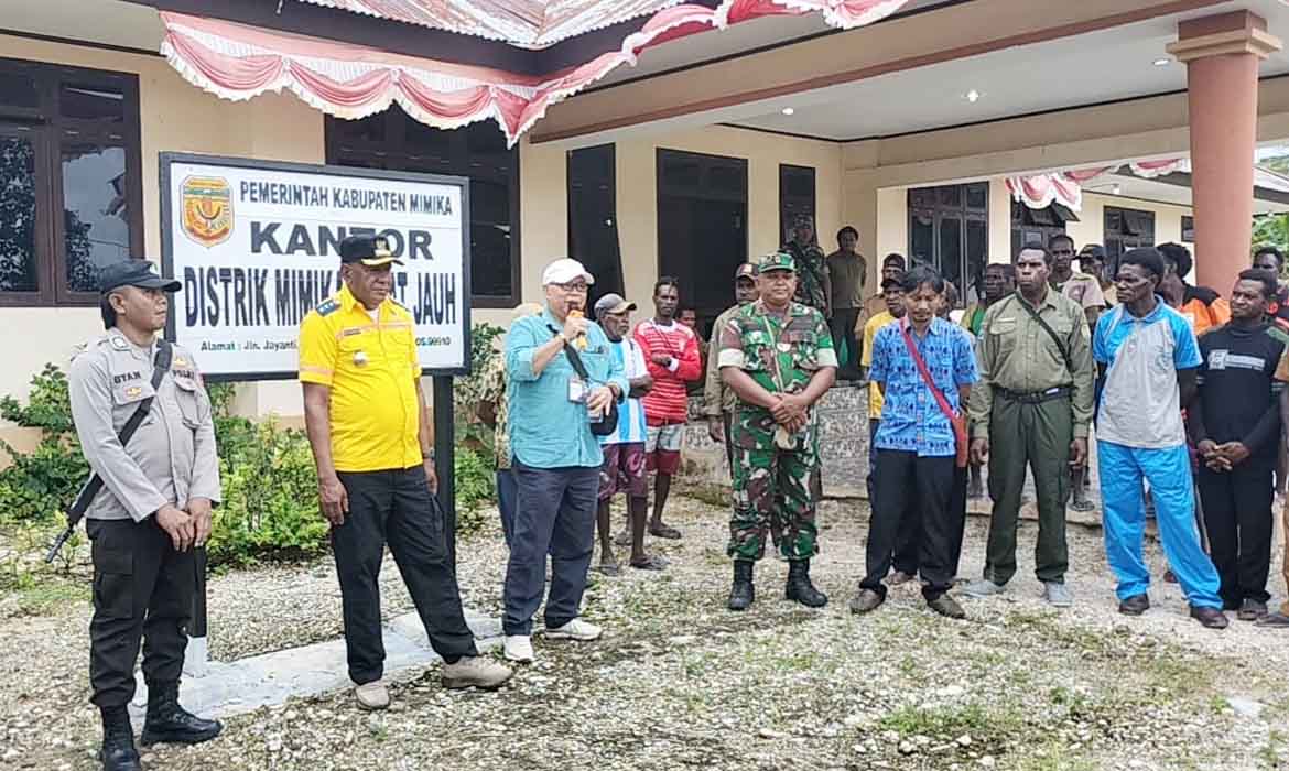 Kunjungi Potowayburu, Waket II DPRD Mimika John Thie Usul TPP Untuk Pegawai di Distrik Jauh Dinaikkan