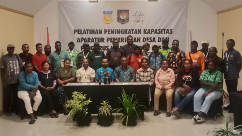 Kemendagri RI Gelar Pelatihan Peningkatan Kapasitas Aparat Pemerintah Dan Pengurus Kelembagaan Desa di Timika