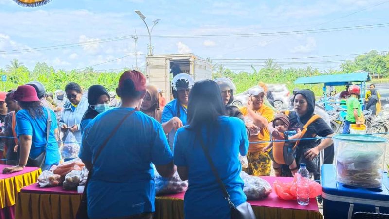 Dinas Ketahanan Pangan Mimika Gelar Kegiatan Gerakan Pangan Murah