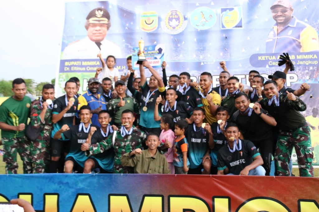 Brigif FC Juara Kompetisi Sepakbola Bupati Cup 2023