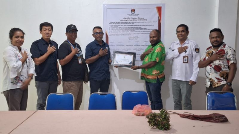 JMSI Papua Tengah Audiens dengan KPU Mimika, Tindaklanjuti MoU  Sosialisasi Pemilu
