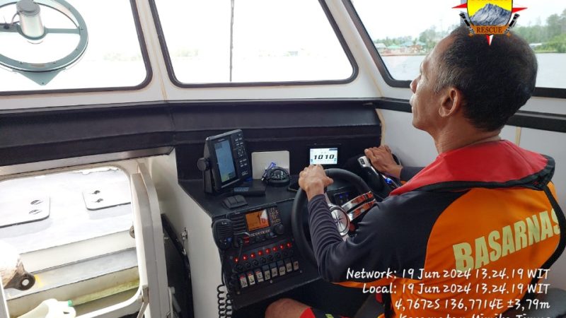 KM. Silvia 01 POB dikabarkan Mati Mesin, SAR Timika Menuju Lokasi