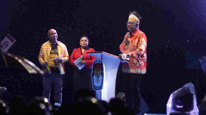 Peluncuran Tahapan Pilkada Mimika Berlangsung Meriah, KPU Mimika Jadi Kabupaten Pertama di Papua Tengah