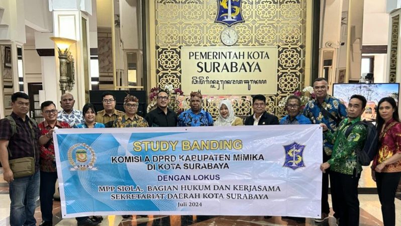 Komisi A DPRD Mimika Studi Banding Ke Pemkot Surabaya