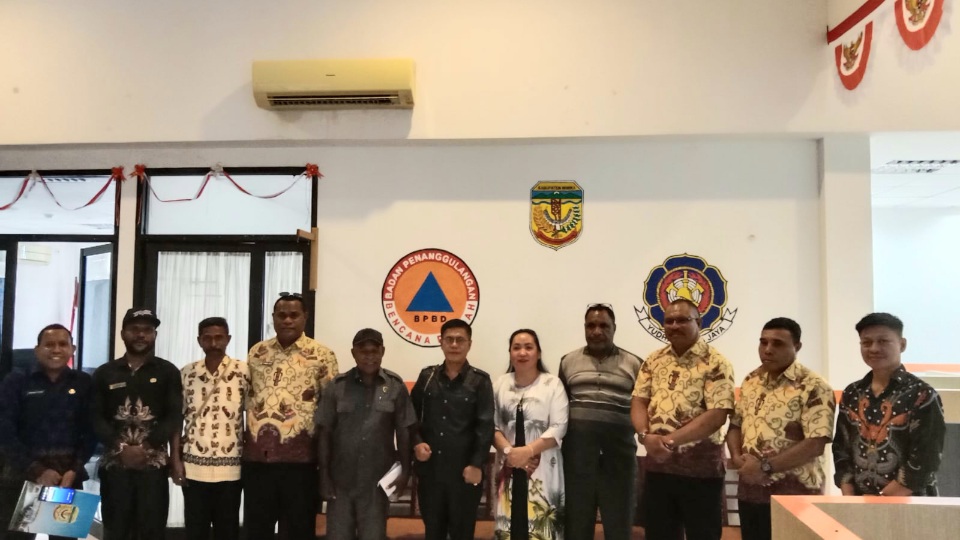 Berikut Harapan BPBD Mimika Saat Kunker Komisi C DPRD  