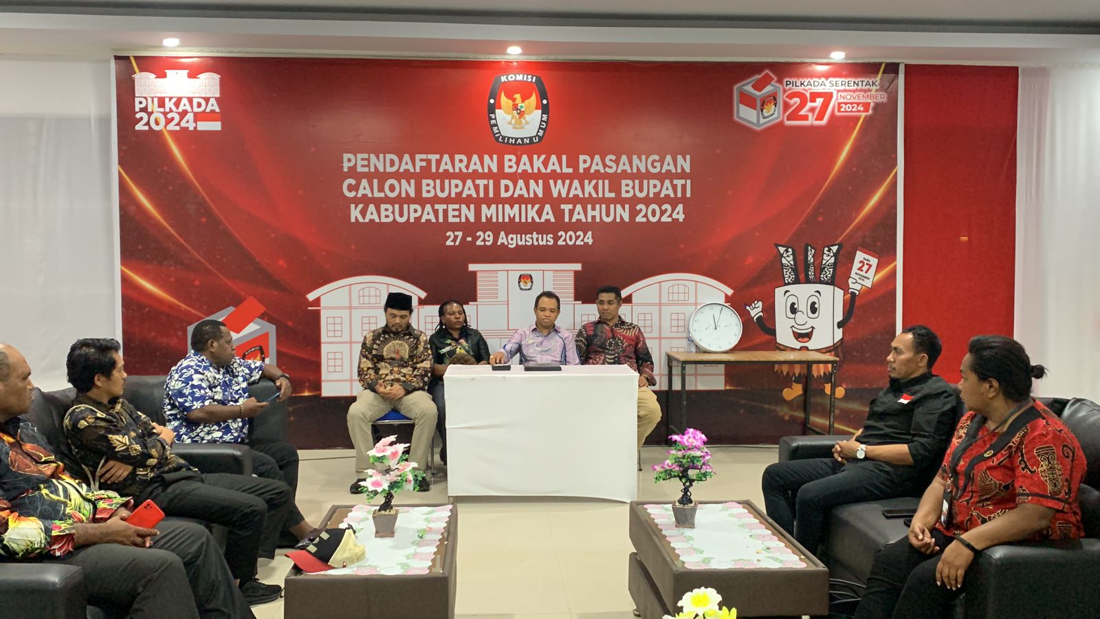 KPU Mimika Resmi Tutup Pendaftaran, Berikut Tahapan Selanjutnya 