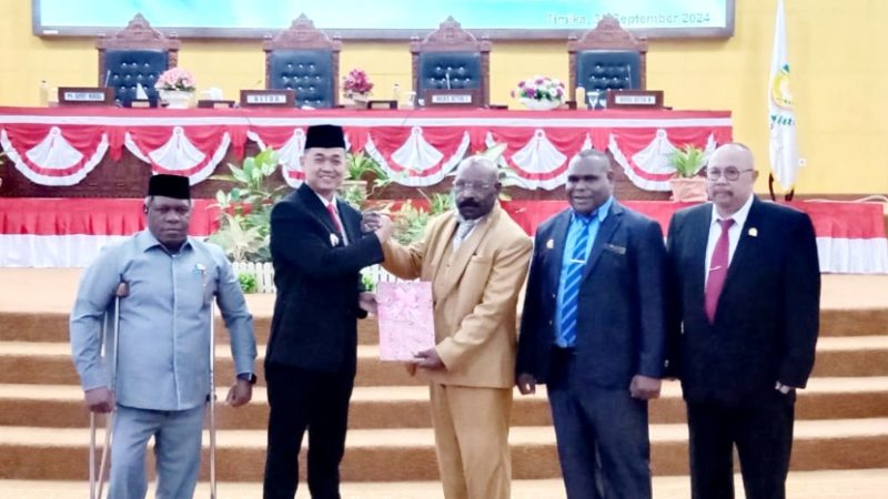 DPRD Mimika Gelar Paripurna Pembahasan APBD Perubahan Tahun Anggaran 2024