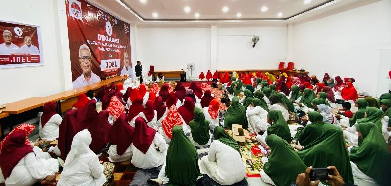 Kuatkan Dukungan, Relawan Gabungan Muslimah Pengajian Bersama untuk JOEL