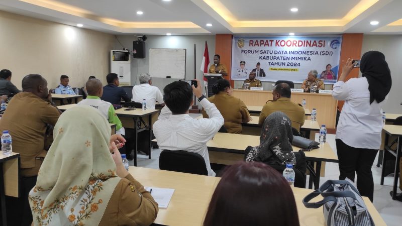 Diskominfo Mimika Gelar Rakor Forum Satu Data Indonesia 