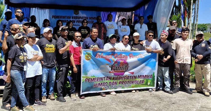 Pererat Silaturahmi, Humas dan Protokoler Pemda Mimika Gelar Family Gathering Dengan Awak Media