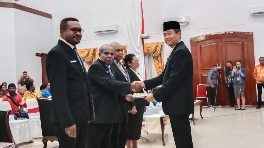 Pj Bupati Mimika Lantik Pejabat Eselon II, Berikut Daftarnya