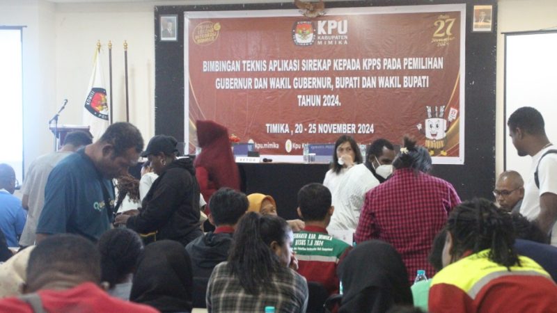 KPPS dan PPD Dari Tiga Distrik Ikuti Bimtek Sirekap