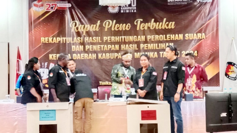 Berikut Hasil Rekapitulasi Perolehan Suara di Distrik Mimika Timur