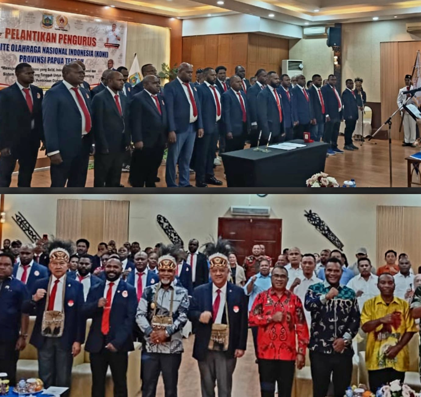 Pengurus KONI Papua Tengah Resmi dilantik, Ini Pesan KONI Pusat dan Wakil Gubernur 
