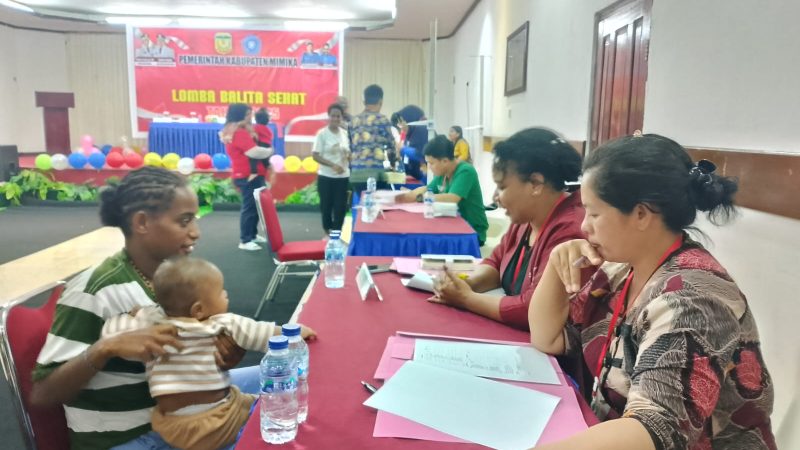 Gandeng TP- PKK, Dinkes Mimika Gelar Lomba Balita Sehat