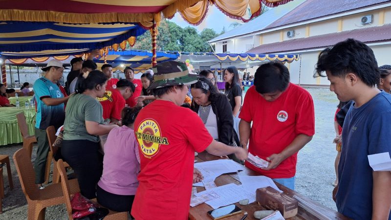 Bazar Natal IKT Mimika Diserbu Warga, Panitia Kewalahan Layani Pengunjung