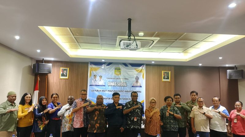 Perkuat Basis Data Kemiskinan, Pemkab Mimika Gelar Uji Publik Draft Peraturan Bupati 