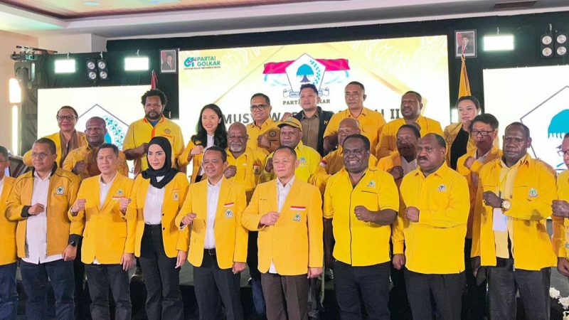 Golkar Papua Tengah Solid Pilih Soedeson Tandra, Bahlil: Musda II Jadi Tonggak Merebut Kembali Kejayaan