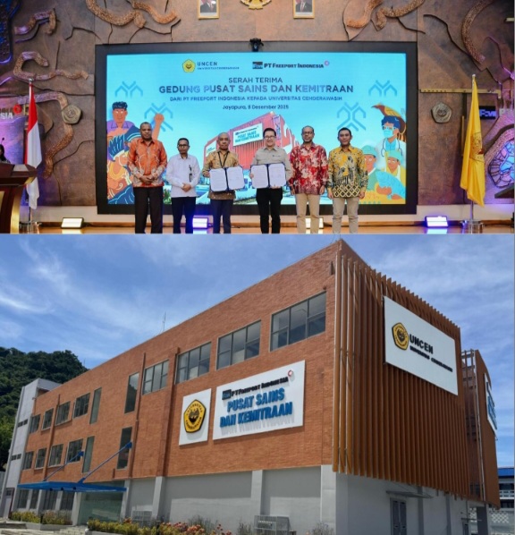 Freeport Serahkan Gedung Sains & Kemitraan UNCEN, Perkuat Riset & Pembelajaran di Papua
