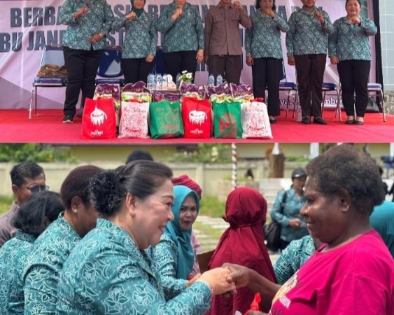 TPPKK Mimika Berbagi Kasih kepada Lansia dan Ibu Janda di Distrik Mimika Timur