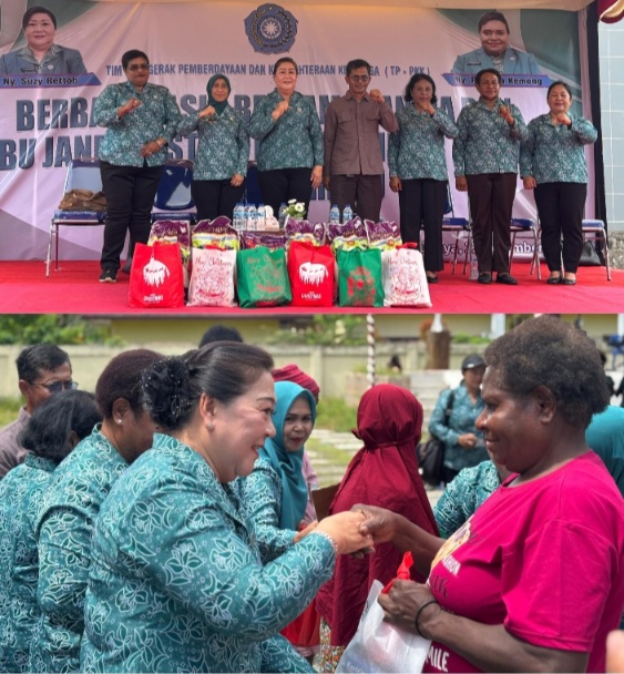 TPPKK Mimika Berbagi Kasih kepada Lansia dan Ibu Janda di Distrik Mimika Timur