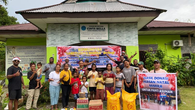 Berbagi Kasih Sambut Natal, Komunitas Labeti Sambangi Panti Asuhan