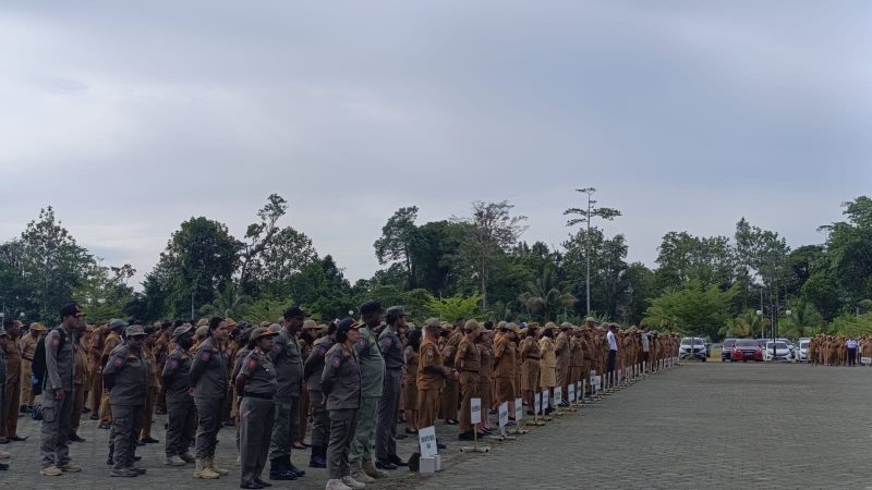 Pimpin Apel Pagi, Wabup Mimika Minta ASN Jangan Terpengaruh Isu Rolling Jabatan