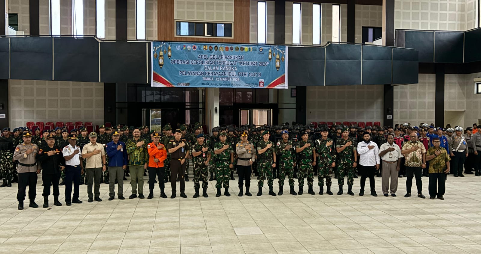 Operasi Ketupat Noken 2026 Dimulai, 250 Personel Siap Amankan Idul Fitri di Mimika