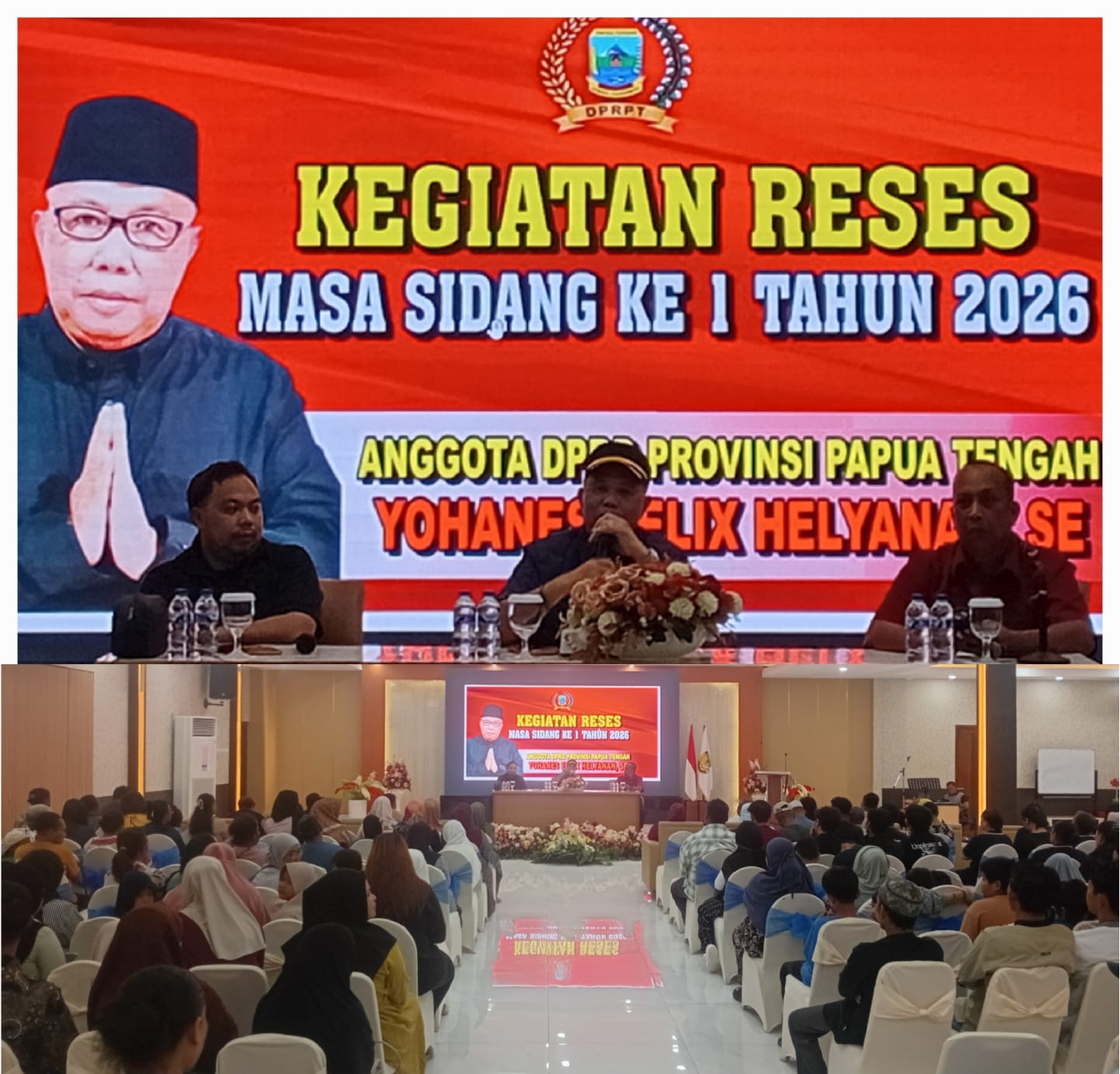 Gelar Reses Tahap I Tahun 2026, Anggota DPR Provinsi Papua Tengah Jhon Thie Serap Aspirasi Warga Mimika