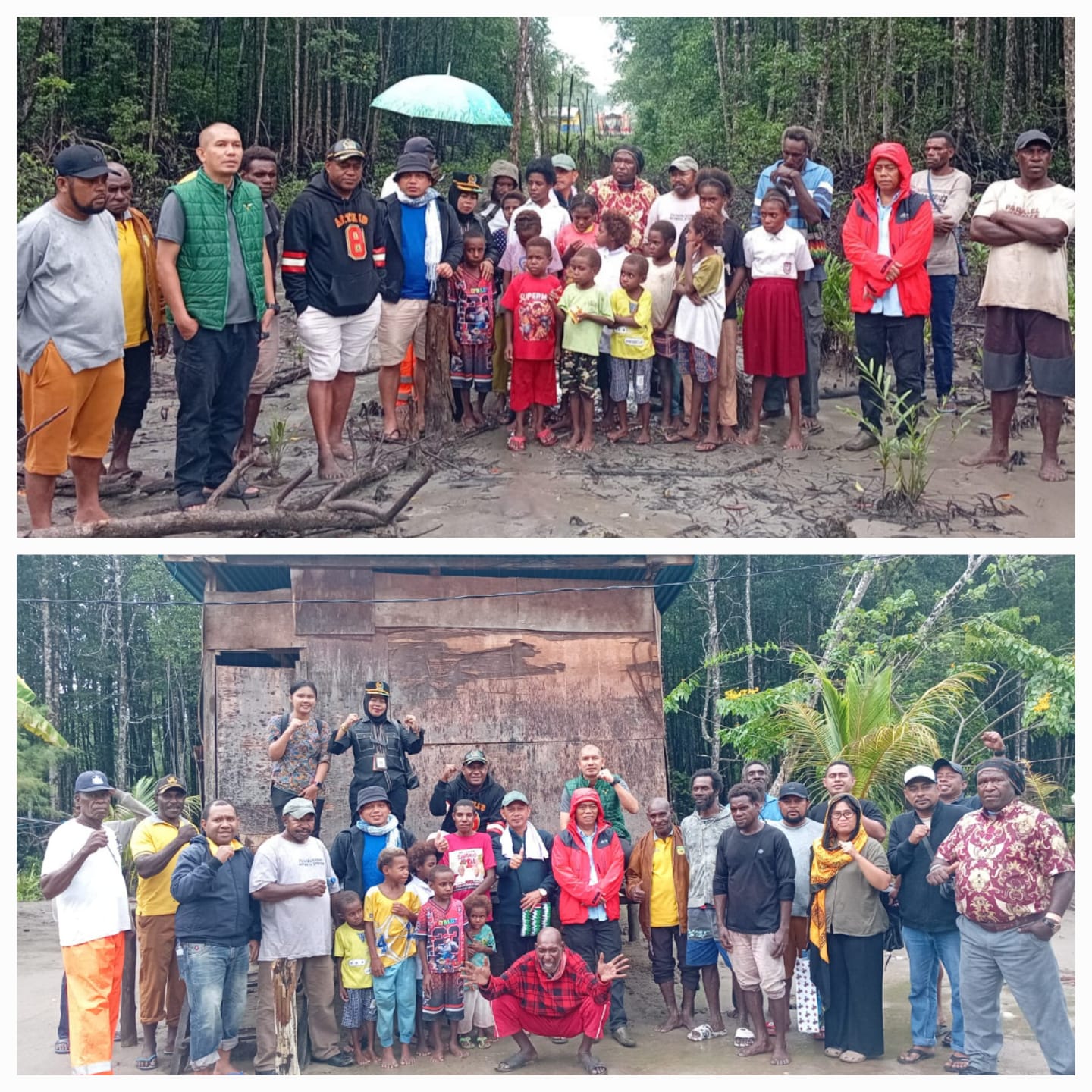 Miris! Kunker Komisi III DPRK Mimika Temukan Realita di Wataitiri: Anak Sekolah Berenang Pulang, 4 KK Tinggal Satu Rumah
