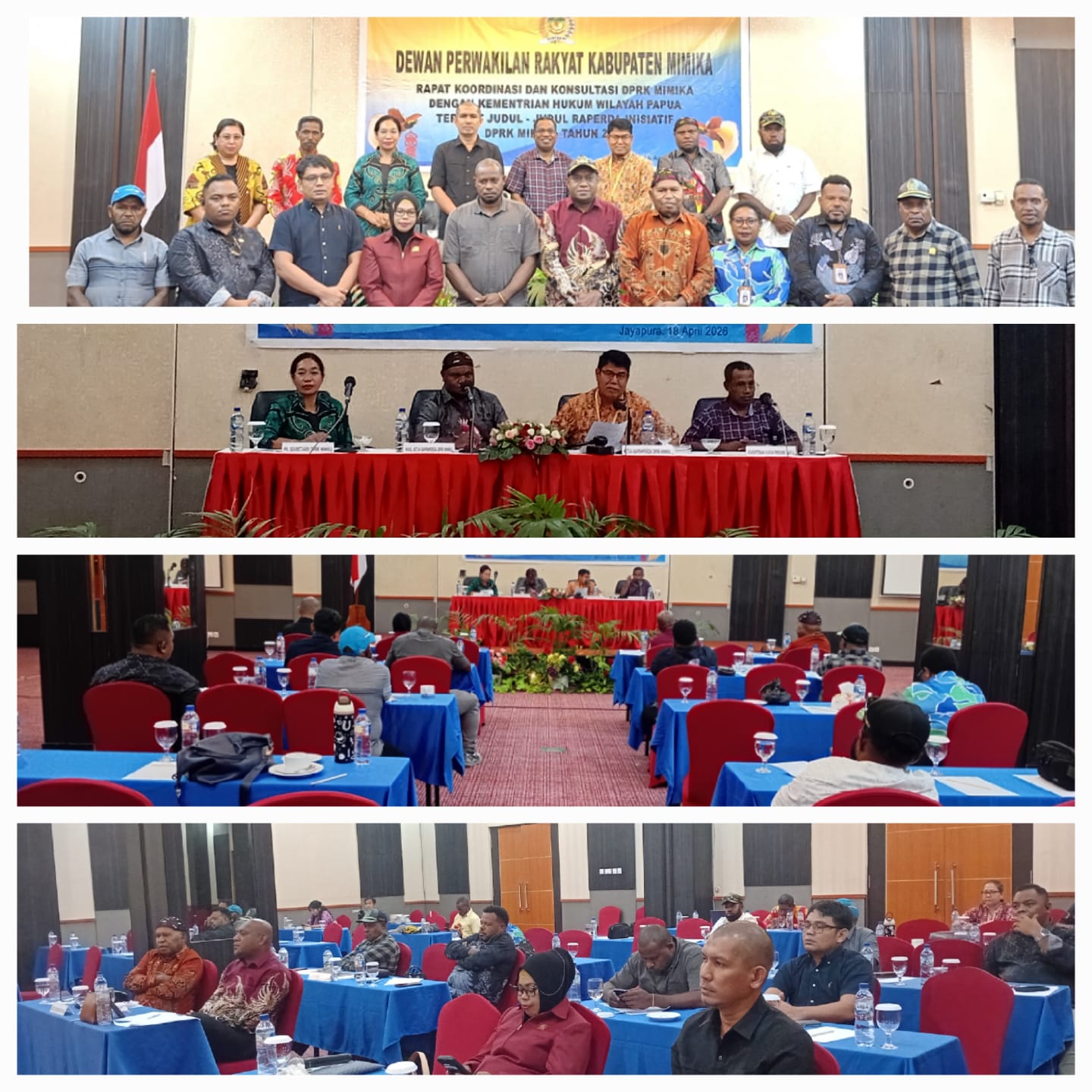 Aktif dan Produktif Genjot Perda Inisiatif, Bapemperda DPRK Mimika Raih Predikat “Sangat Baik” dari Kemenkum Papua