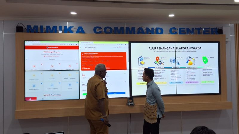 Wapres Gibran Tinjau Command Center Mimika, Tekankan Respons Cepat Layanan Aduan Warga