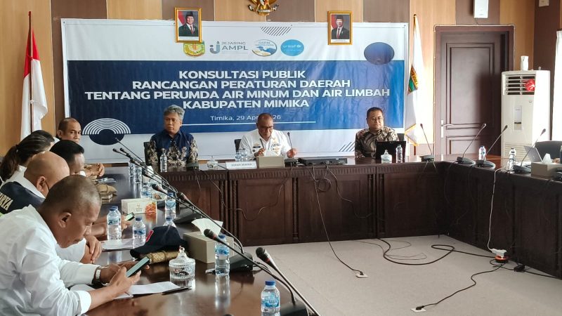 PUPR Mimika Gelar Konsultasi Publik, Matangkan Ranperda Perumda Air Minum dan Air Limbah