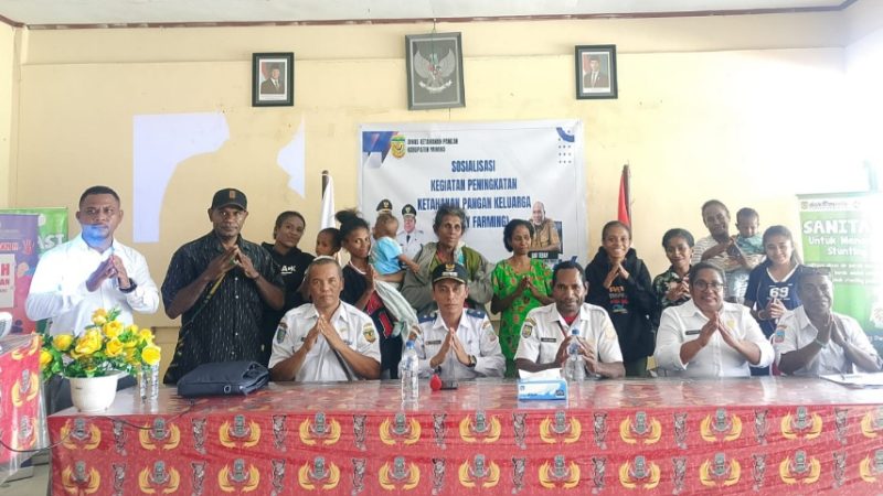 DKP Mimika Kembali Gulirkan Program ‘Family Farming” untuk Perkuat Ketahanan Pangan dan Tekan Stunting