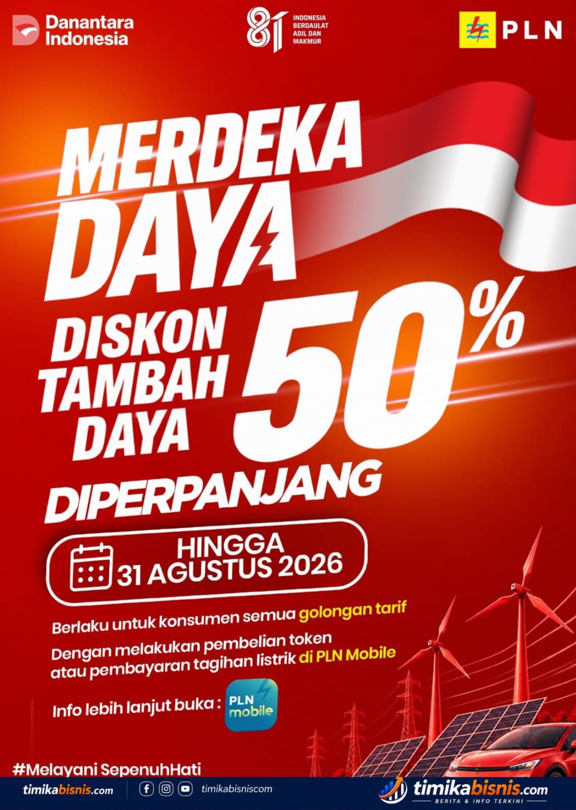 PLN Perpanjang Promo Merdeka Daya hingga 31 Agustus