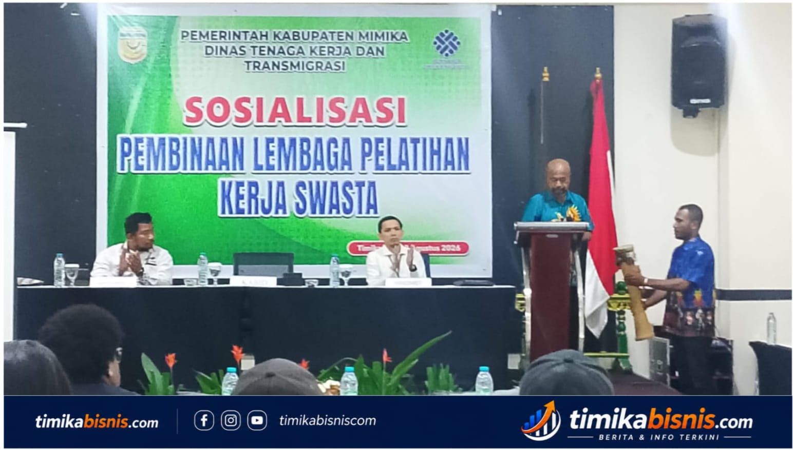 Disnakertrans Mimika Laksanakan Sosialisasi Pembinaan LPKS