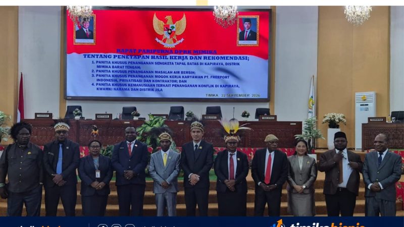 Pansus Moker DPRK Mimika Keluarkan Rekomendasi Tegas saat Paripurna, PTFI Didesak Tuntaskan Hak Pekerja