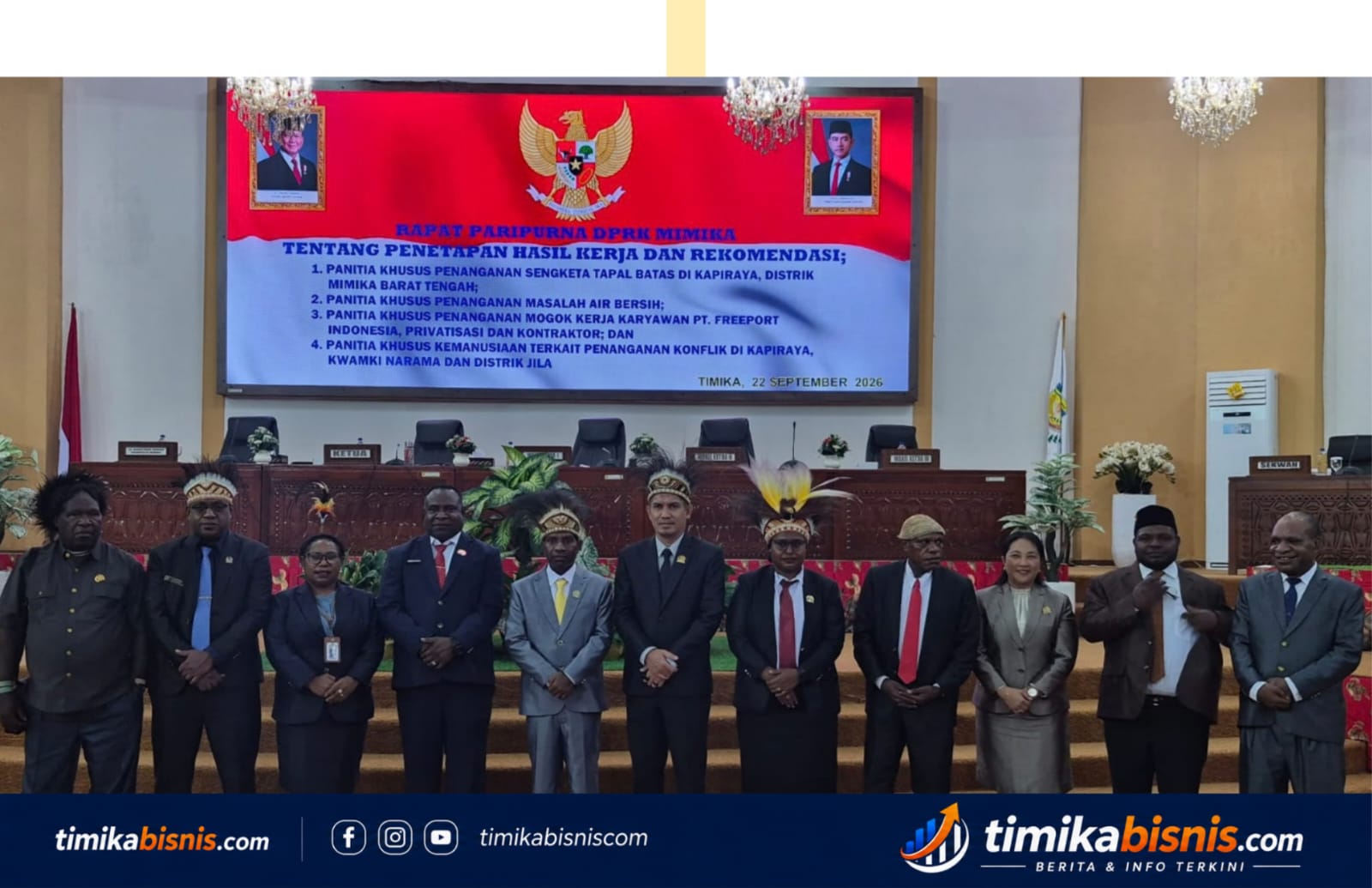 Pansus Moker DPRK Mimika Keluarkan Rekomendasi Tegas saat Paripurna, PTFI Didesak Tuntaskan Hak Pekerja
