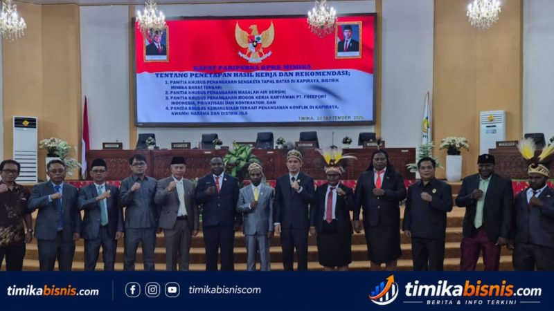 Pansus Air Bersih DPRK Mimika Rekomendasikan Pembentukan Perumda Air Minum