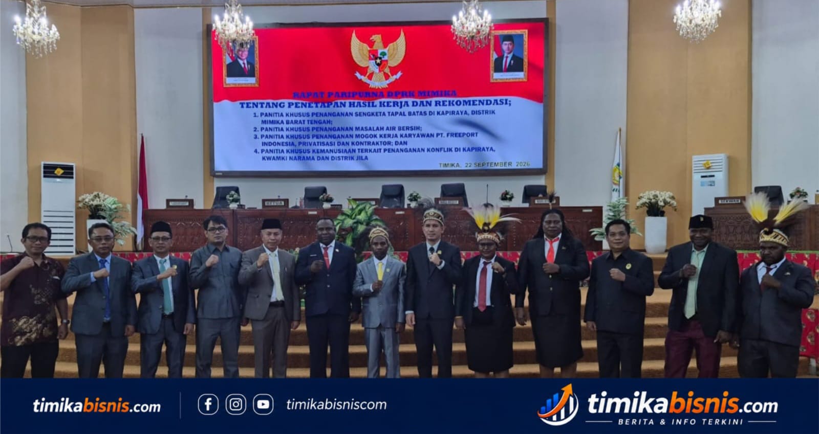 Pansus Air Bersih DPRK Mimika Rekomendasikan Pembentukan Perumda Air Minum