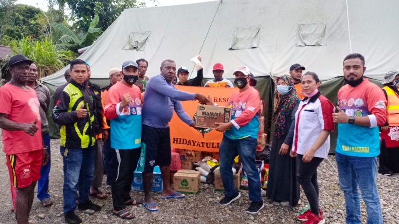 IPSS – SAR Hidayatullah dan Lintas Komunitas Bantu Sembako Warga Terkena Banjir Iwaka – Kali Pinda Pinda