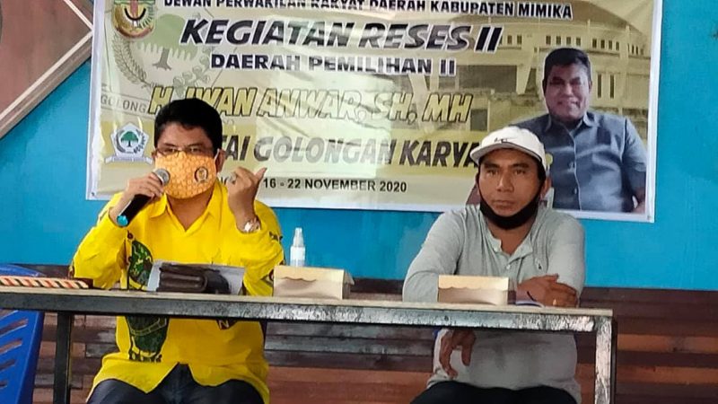 Anggota DPRD Mimika Iwan Anwar Jaring Aspirasi Lewat Kegiatan Reses II