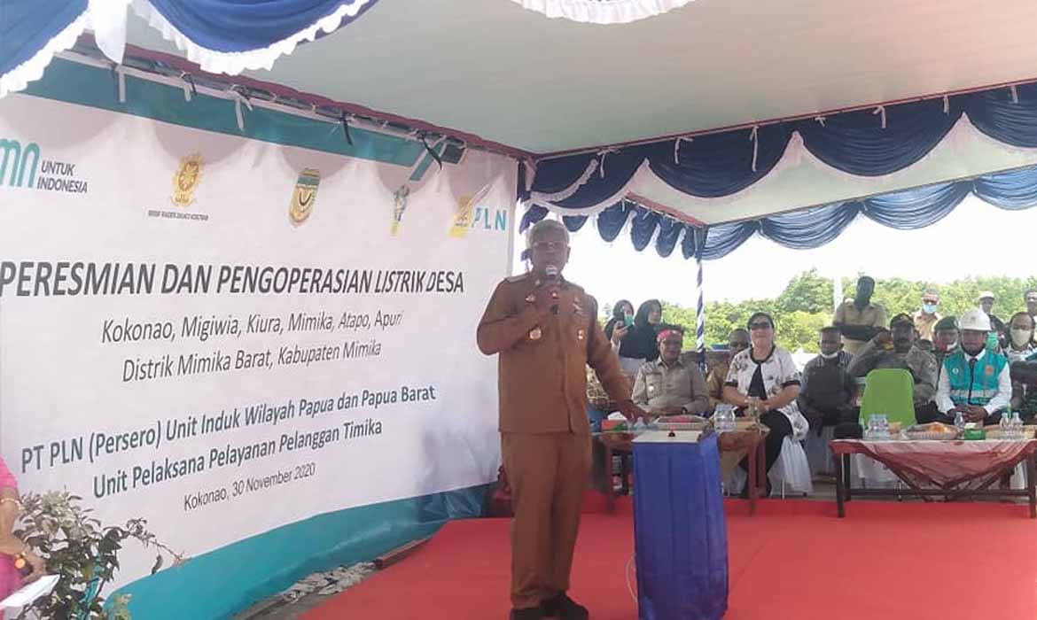 Pertengahan 2022 Seluruh Distrik dan Kampung Nikmati Penerangan Listrik