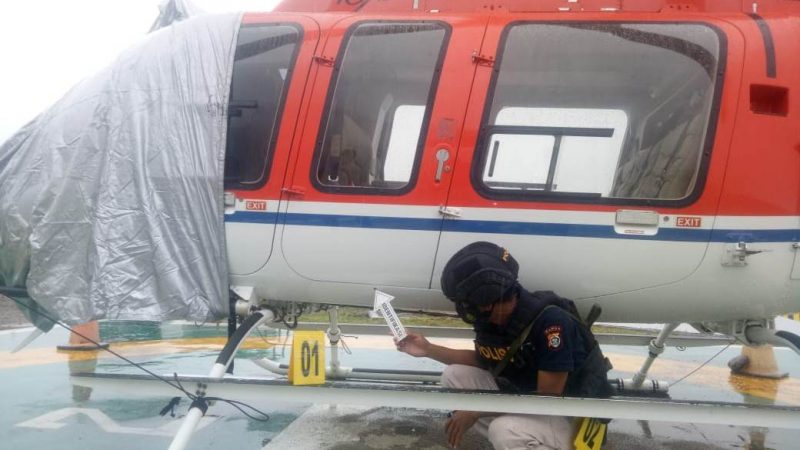 Sedang Lakukan Survey GPS di Benangin, Helicopter Milik SGI Ditembak OTK