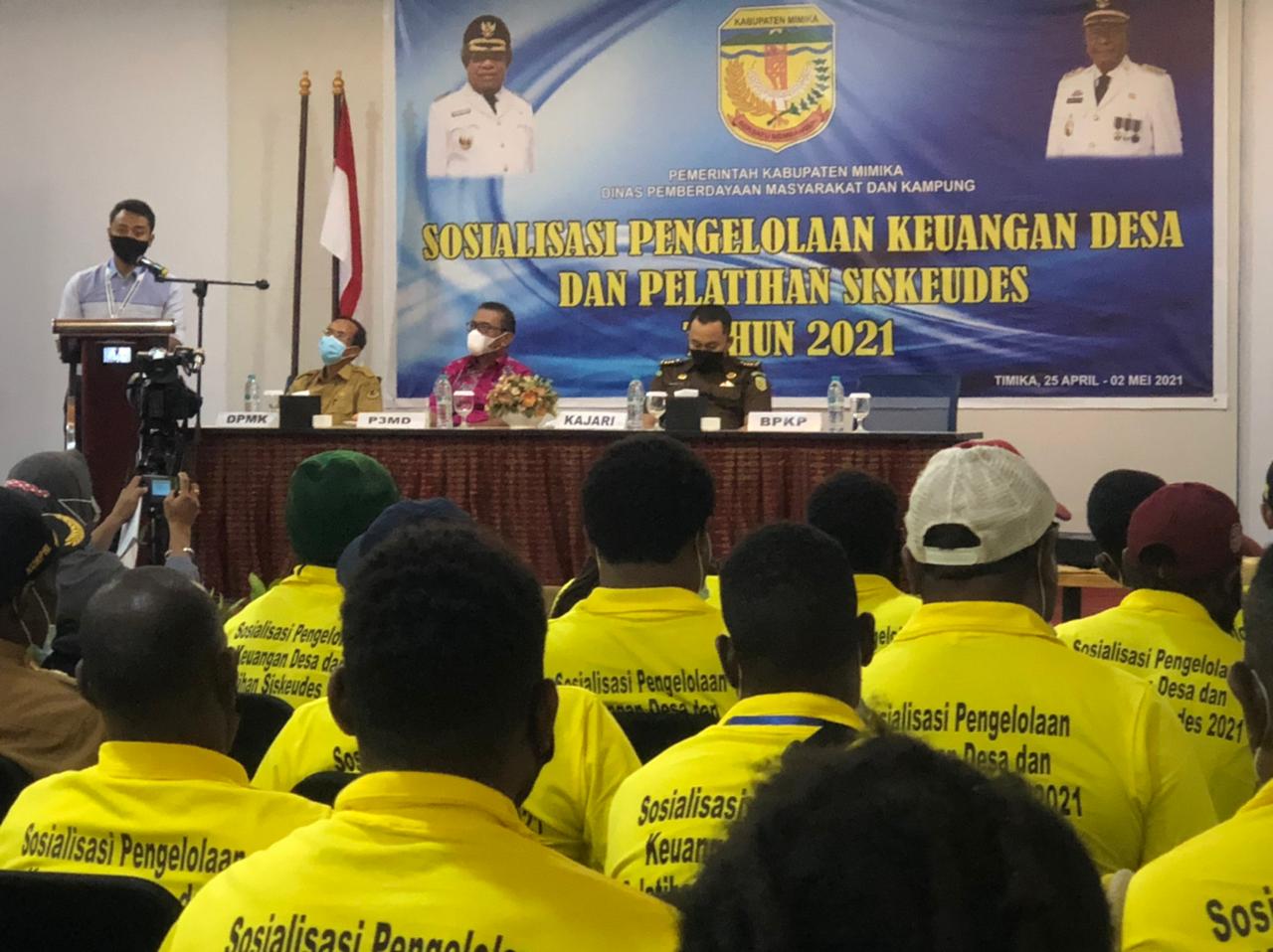 DPMK Gelar Sosialisasi Pengelolaan Keuangan Desa dan Pelatihan Siskeudes