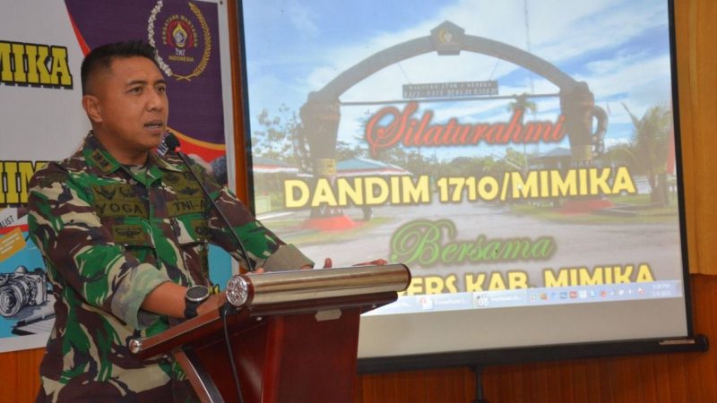 Dandim 1710/Mimika Gelar Silahturahmi Bersama Insan Pers Mimika