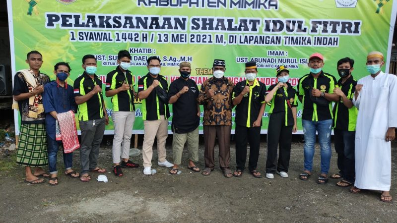 Rossifumi Terlibat Dalam Pengamanan Shalat Idul Fitri di Lapangan Timika Indah