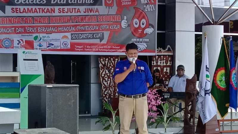 PC FSP KEP SPSI Mimika Tolak Omnibuslaw